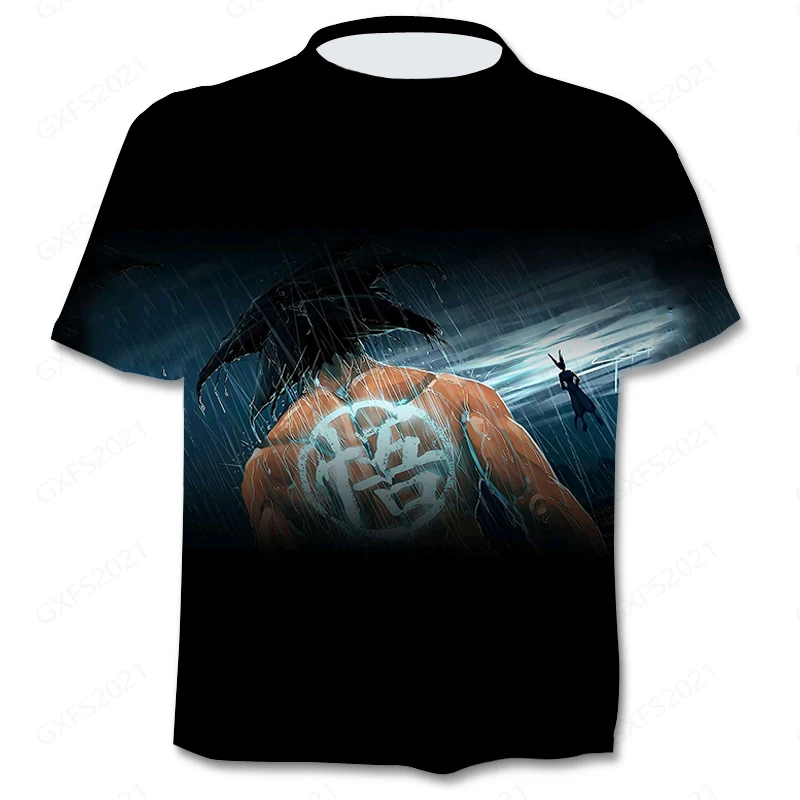 

Men's Summer High Quality Oversized 3D T-Shirt Animation Series Dragon-Ball Home Style Printed T-Shirt Street Tourism Essential