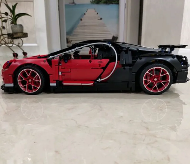 Новый 4031PCS Technic Super Model красно-синий спортивный автомобиль подходит для lepining