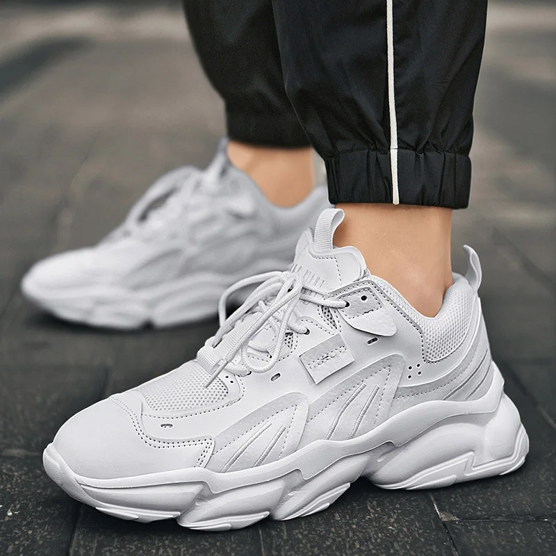 

2021 Fashion Sneakers Men White Shoes Platform Trend Casual Comfortable Black Shoes Mens Chunky Sneaker Designer Free Shipping