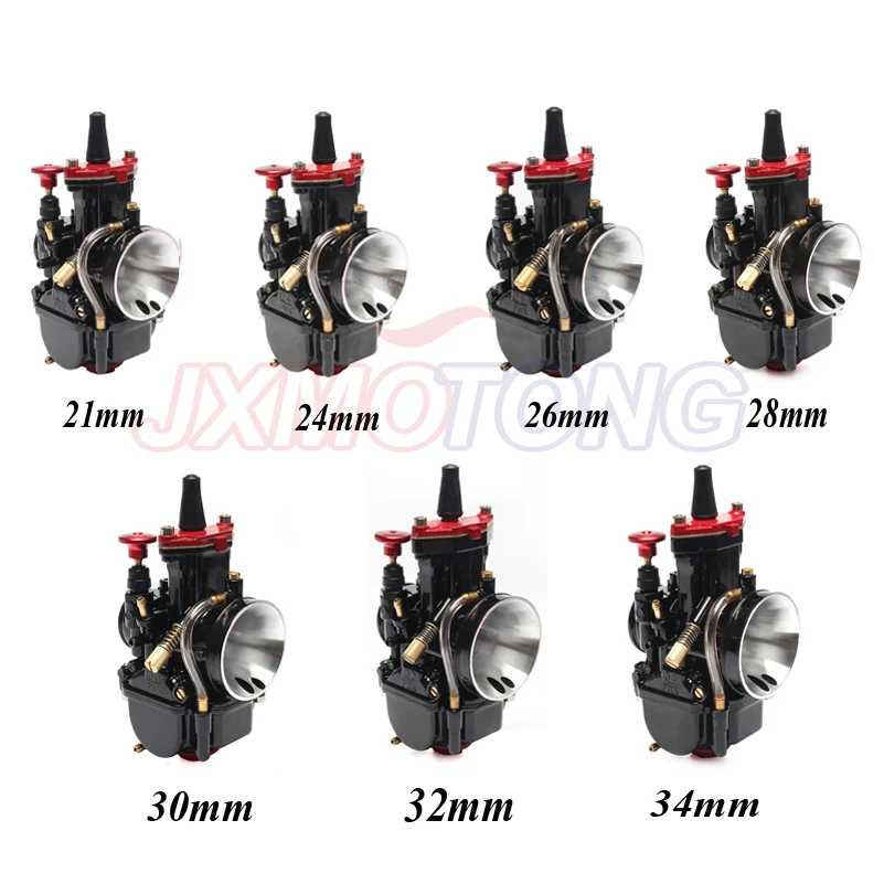 Motorcycle 21 24 26 28 30 32 34mm Universal Black For Mikuni Maikuni PWK Carburetor Scooters ATV With Power Jet Dirt Bike | Автомобили и