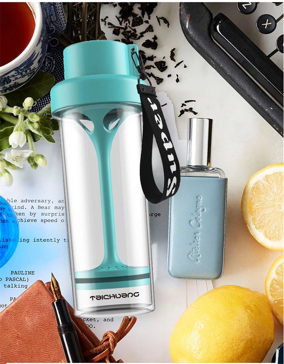 JOUDOO 400 мл бутылка для лимонной воды BPA бесплатно чайная чашка фруктовая кружка для заварки сока шейкер спортивный Тур Пешие прогулки портативные бутылки для напитков 35