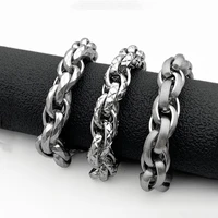 fashion mens bracelet titanium steel thick bracelet multi faceted bracelet men and women all match jewelry hot sale