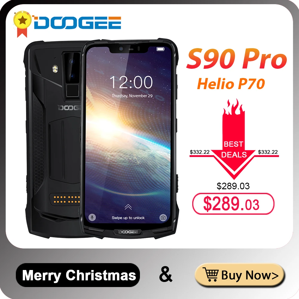 Новый Doogee S90 Pro 6 ГБ 128 модульный мобильный телефон IP68/IP69K Helio P70 Восьмиядерный NFC 18 FHD