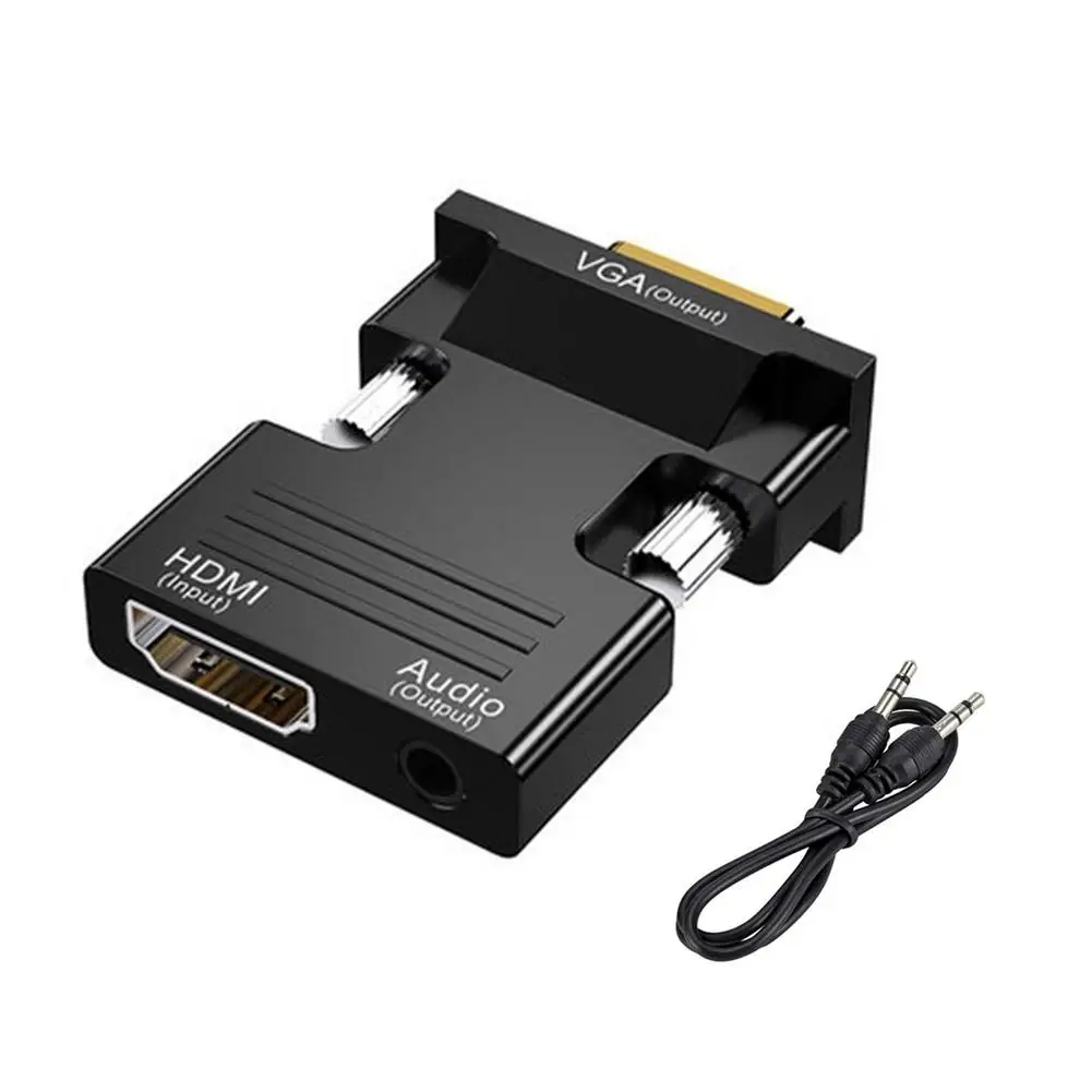 

HDMI-совместимый преобразователь мама-VGA папа поддерживает выход сигнала 1080P для мультимедиа с аудиоадаптером оптовая продажа