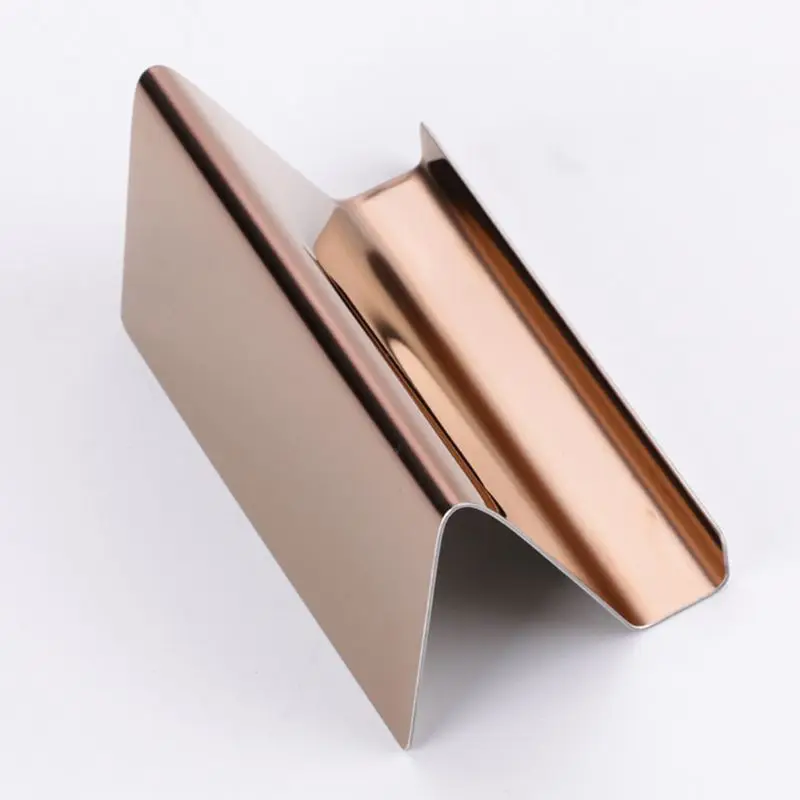 

High-End Stainless Steel Business Name Card Holder Display Stand Rack Desktop Table Organizer 2 Colors N7MA