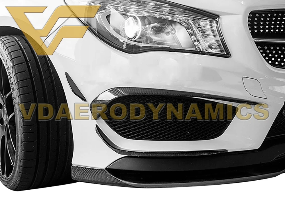 13 15 W117 CLA Class CLA180 CLA200 CLA220 CLA250 CLA45 передний бампер из углеродного волокна Canards