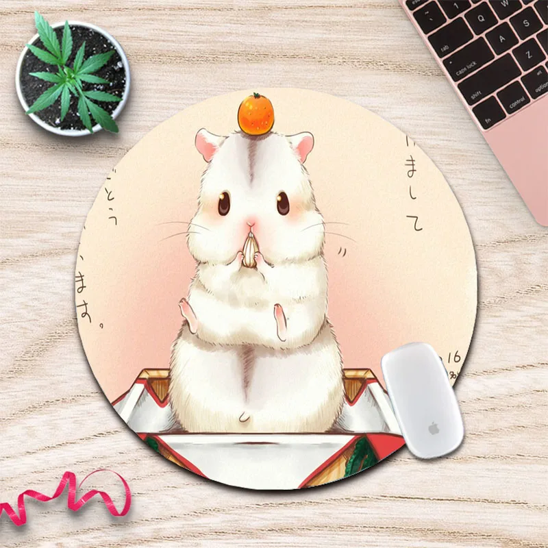 MRGLZY Cartoon Mouse Pad Small Round Seaming Cartoon Laptop Large Desk Pad Washable Custom Mouse Pad Mouse Pad Gaming Desk