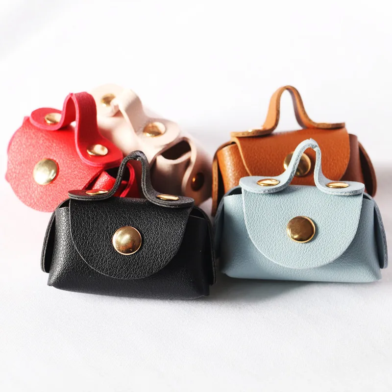 Модный миниатюрный кожаный чемодан для кукольного домика 1/6 1/12 миниатюрная сумка