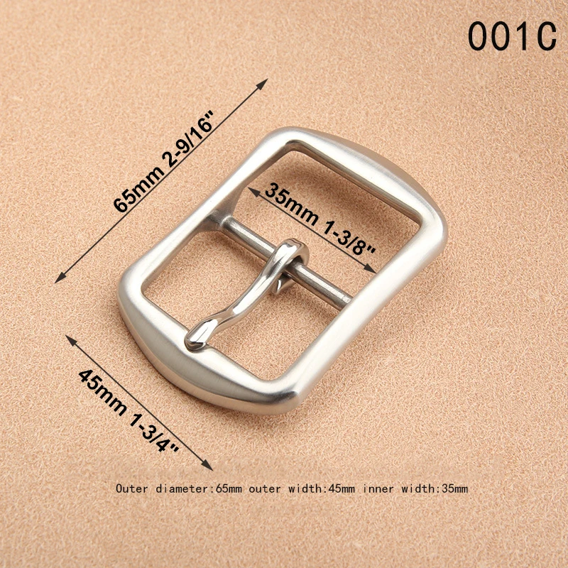 1pcs Stainless Steel 35mm Belt Buckle End Bar Heel bar Single Pin Heavy-duty For 32mm-34mm Belts Leather Craft Accessory | Дом и сад