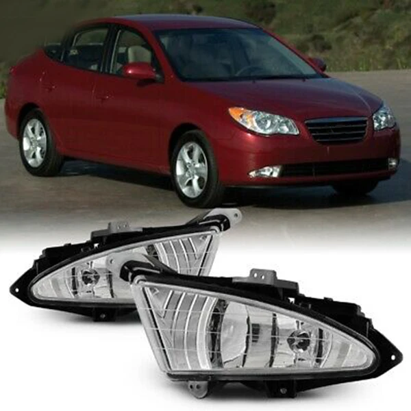 

2Pcs Car Front Fog Light for Hyundai Elantra 2007-2010 92202-2H000