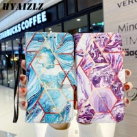 marble flip wallet case for xiaomi redmi note 10 pro max 9a 9s mi 11 lite 10t poco f3 m3 x3 nfc pu leather geometric phone cover