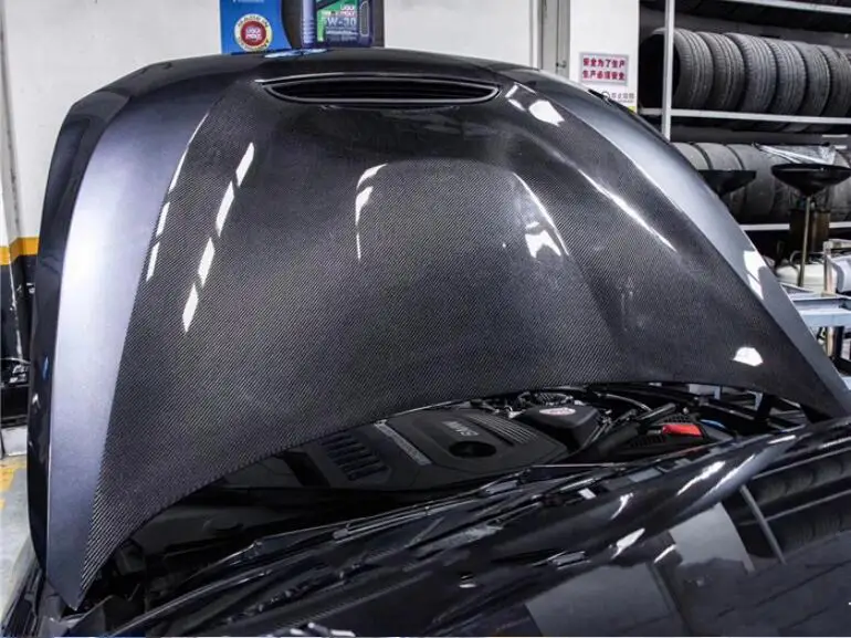 Высококачественный передний бампер из углеродного волокна капот двигателя