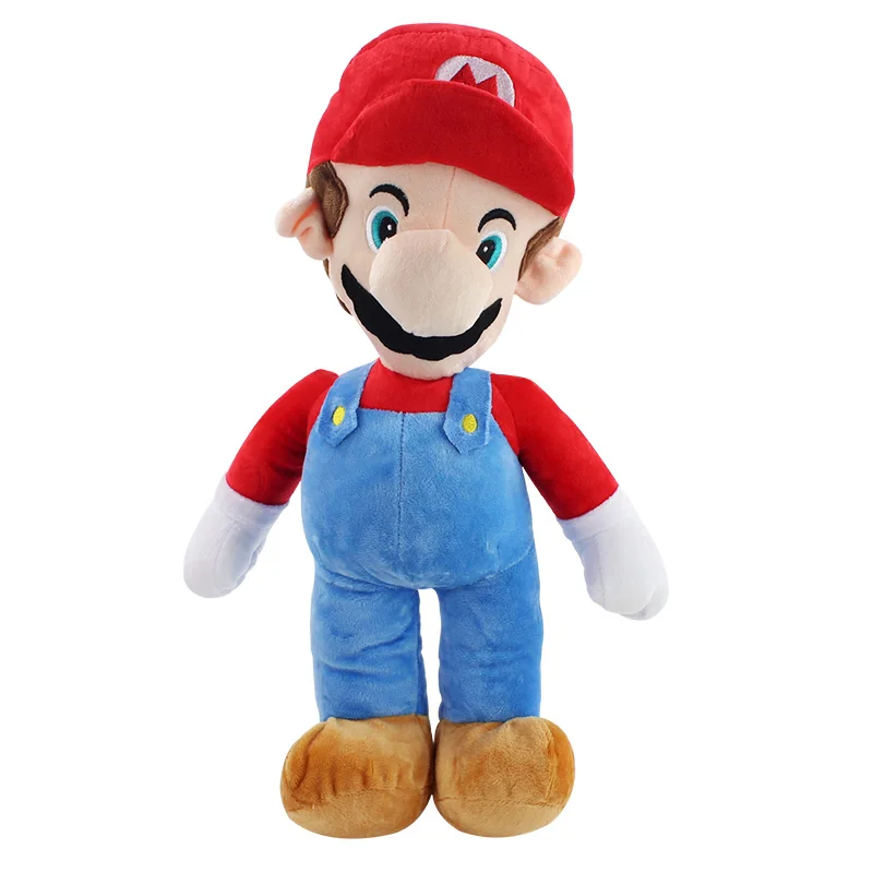 Mario 45cm 15-45 см Супер Марио Одиссея свадебное платье Luigi Принцесса Персик Кости Куба Дракон Темный Теплозаправщик koopa плюшевые игрушки куклы Подарки для детей - Цвет: Mario 45cm