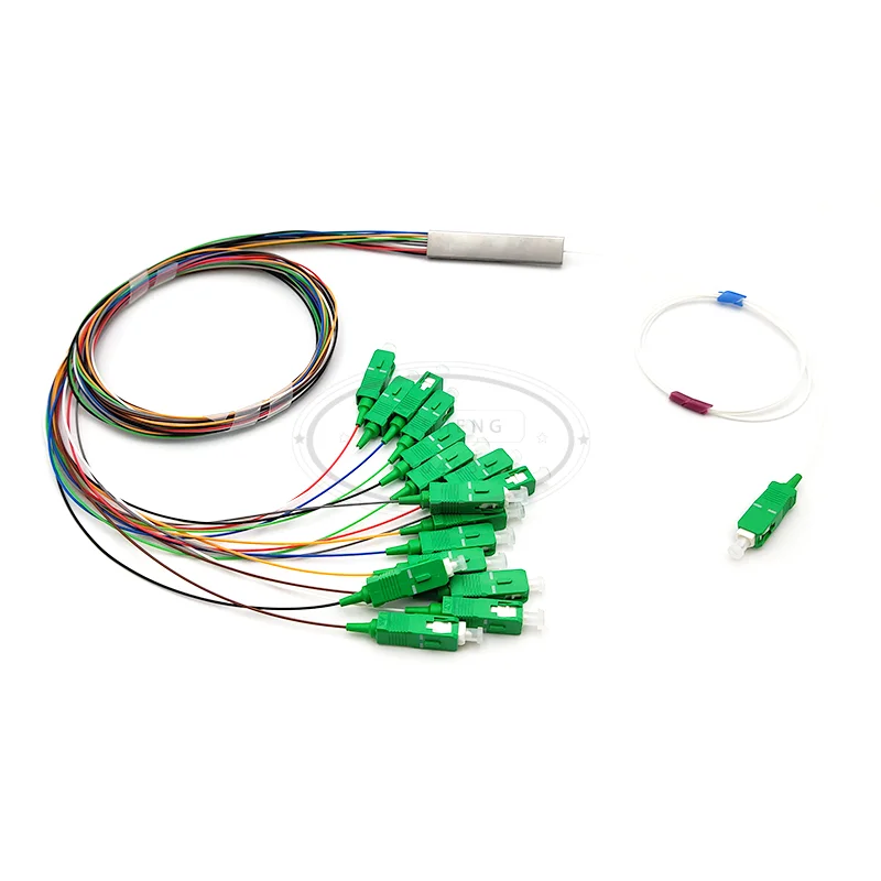 FTTH PLC сплиттер 1X16 SC/APC SM 0 9 мм G657A1 1 м PVC волоконно оптический