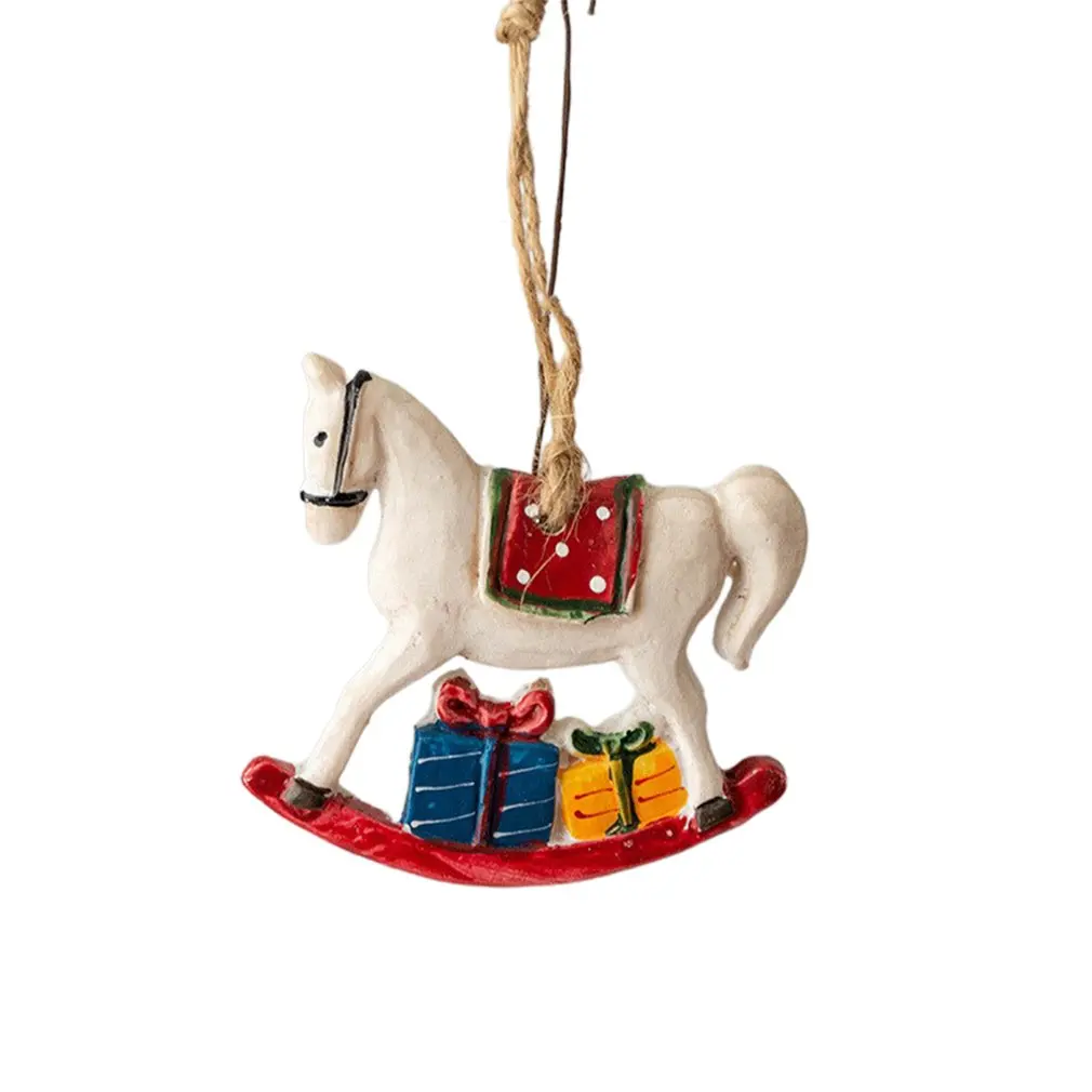 

Christmas Decorations Retro Small Horse Christmas Socks Hanging Ornaments Toys Tree Pendant For Party Home Decoration