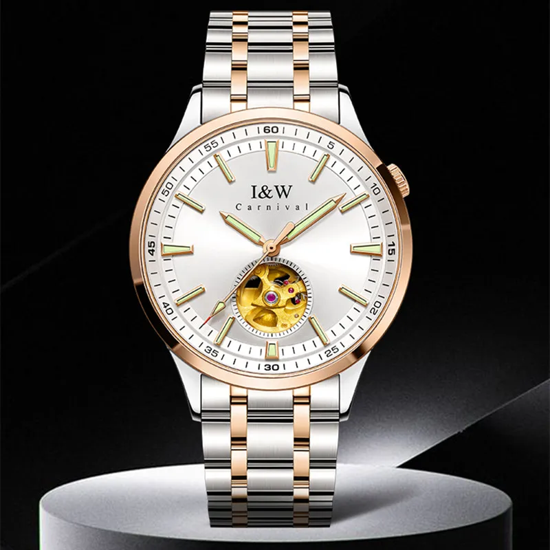 

Carnival Brand Luxury Military Watch Men Fashion Automatic Mechanical Business Watch Waterproof Luminous Clock Relogio Masculino