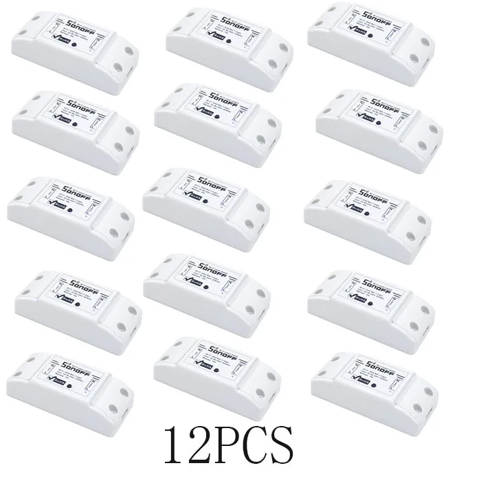 15 pcs 2-10 шт. SONOFF Basic DIY беспроводной Wifi переключатель умный дом пульт дистанционного управления Автоматизация релейный модуль управления ler работа с Alexa - Bundle: 15 pcs