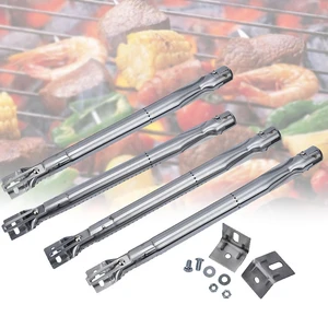 4pcs Scalable BBQ Gas Grill Universal Replacement Stainless Steel Tube Burners For Home Garden Kitchen Tools BBQ Accessories