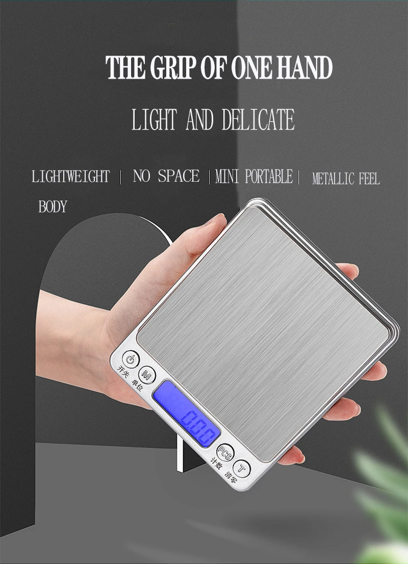 Бытовые высокоточные кухонные весы MAXMAN с ЖК дисплеем и зарядкой от USB карманные