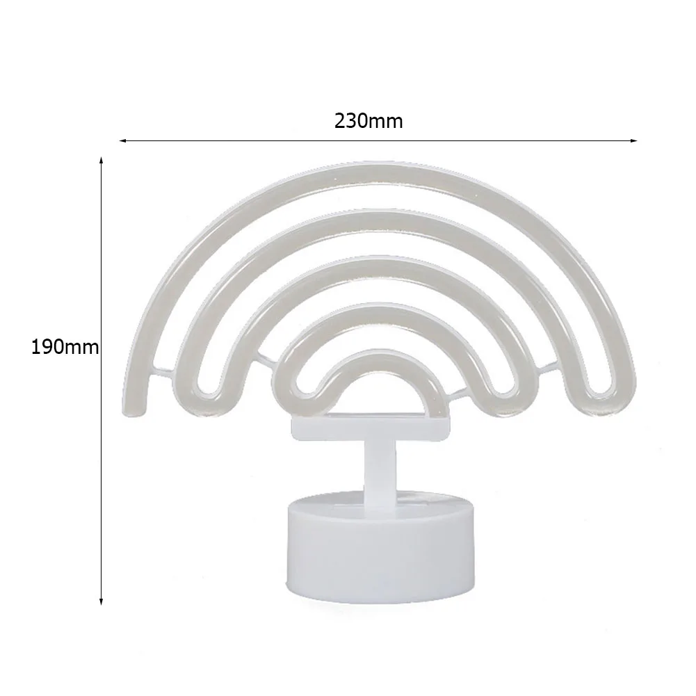 

Practical LED Rainbow Neon Light Wall Art Sign Lights Multi-functional Convenient Bedroom Decoration Atmosphere Lamp