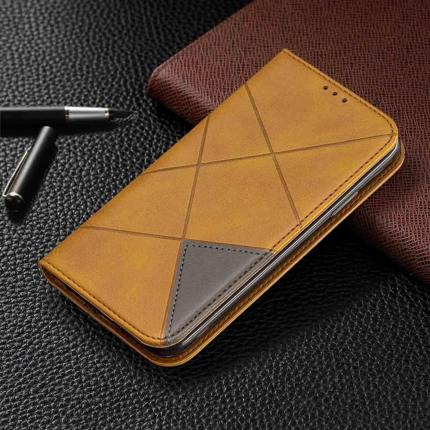Цвет: желтый Чехол для redmi note 8 T, Магнитный кожаный чехол для Xiaomi redmi note 8 t 8 T, чехол для Xiaomi redmi note 8 T, флип-кейс, чехол для redmi note 8 t, чехол s - Цвет: Цвет: желтый