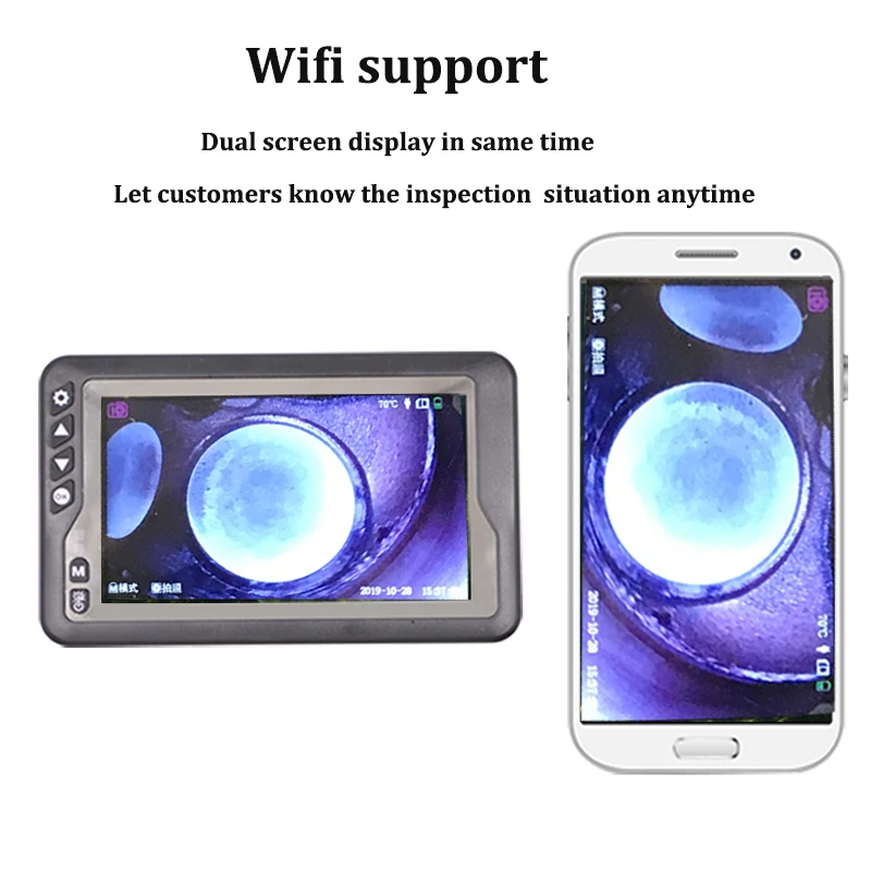 

New 5mm Flexible Endoscope Industrial Borescope Inspection Camera 2 way articulation endoscope