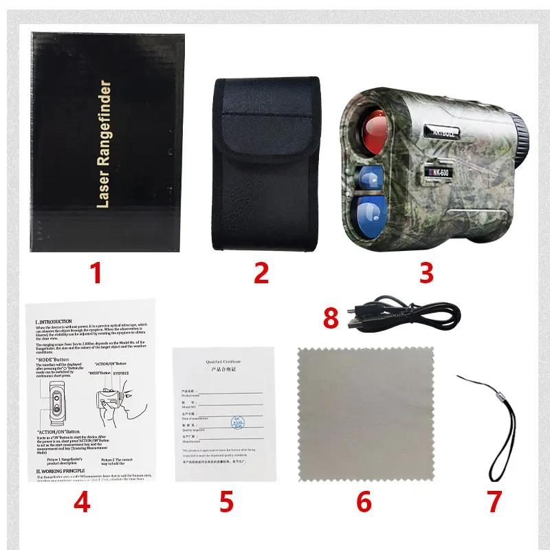 Лазерный дальномер ARTBULL для гольфа охотничья аккумуляторная батарея 600 ярдов |