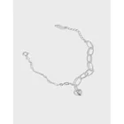 Шанис INS нишу чувство дизайна минималистическом wild love цепи текстура S925 серебро браслет для женщин, хорошее ювелирное изделие