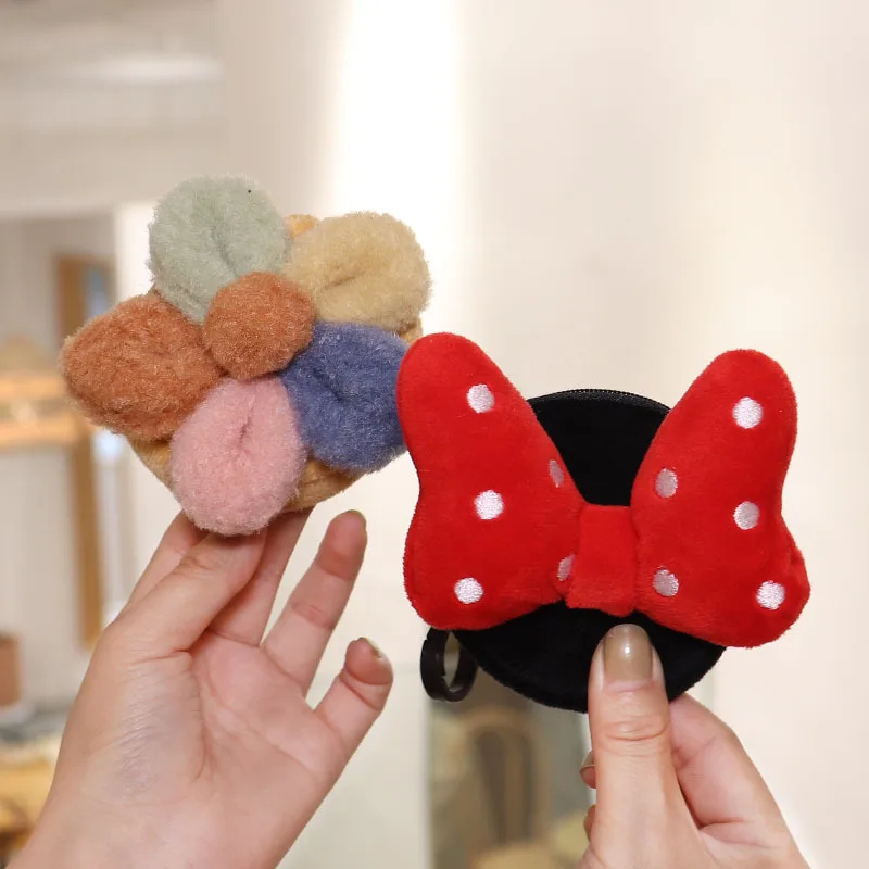 

Cartoon Cute Plush Flowers Coin Purse Key Chain Couples Car Key Bag Keychain Charms Diy Keychain Accessories Anime Keychain Gift