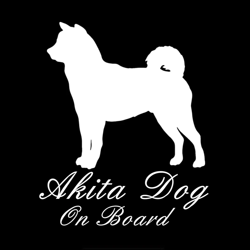 

Car Sticker 3D Fun Akita Dog Car Sticker 3D Car Reflective Motorcycle Modeling 18.1*15cm