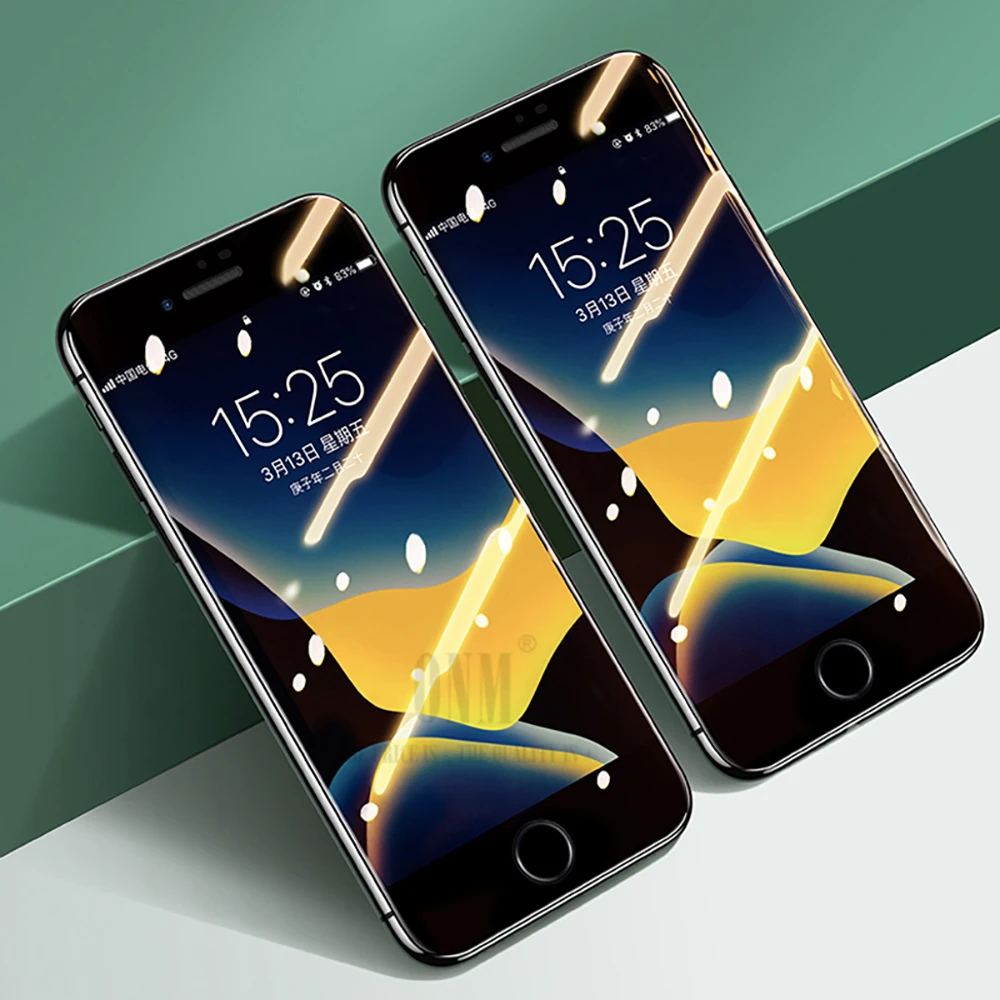 Полностью изогнутое закаленное стекло для iPhone SE 2020 Защита экрана 2 второе