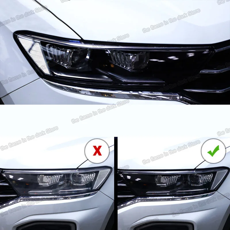 

car headlight anti-scratch protective film for vw t-roc volkswagen accessory sticker auto styling 2018 2019 2020 2021 2022 t roc