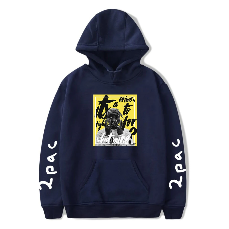 

Hot 2Pac Hip Hop Sweatshirt Men Fashion Vintage Trend Hoodies Women Oversize Popular Hoodie R.I.P Rapper Tupac Hooded Pullover