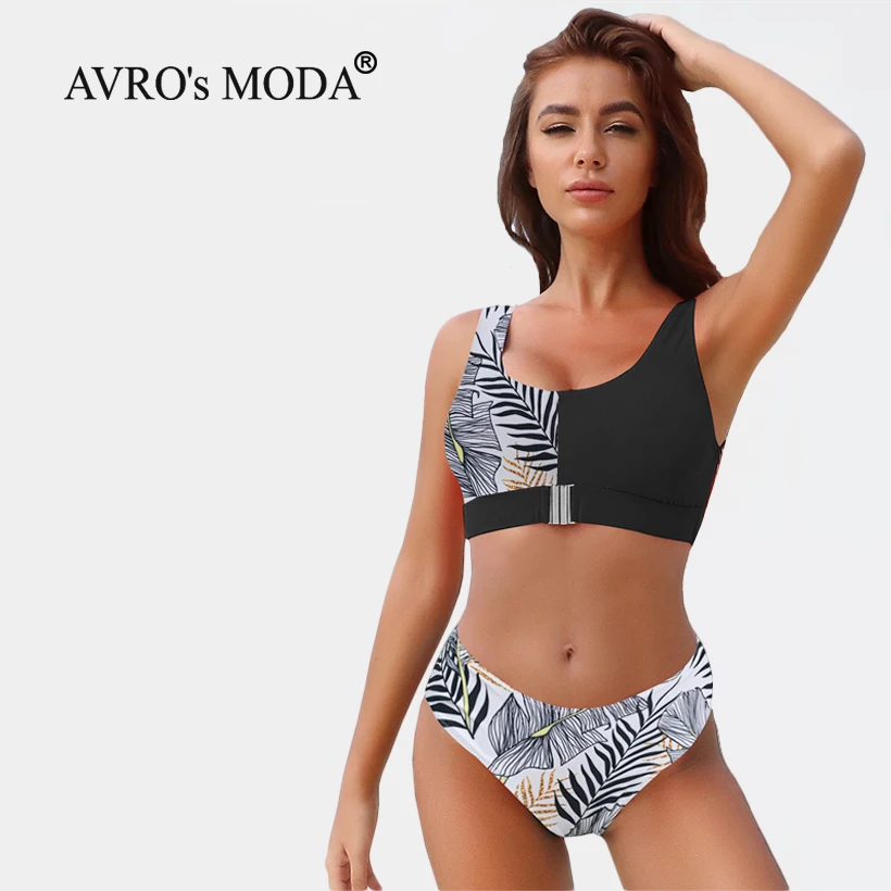 AVRO's MODA купальник купальник женский сексуальный комплект бикини пуш-ап купальник для женщин 2020 женский купальный костюм без бретелек с низк... от AliExpress WW