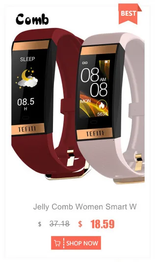 Jelly Comb H8 Фитнес Смарт-Браслет Водонепроницаемый мониторинг сердечного ритма Смарт-браслеты для iOS Android умный браслет для женщин подарок