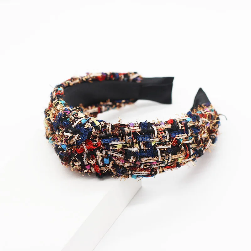 

Free shipping Color fabric casual headband New Korean fashion wild girl hair accessories color fabric personality dance party
