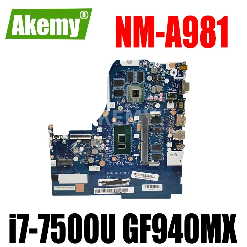 Оригинальная материнская плата для ноутбука Lenovo 510 15IKB Nm A981 5B20M29179 MainBoard с