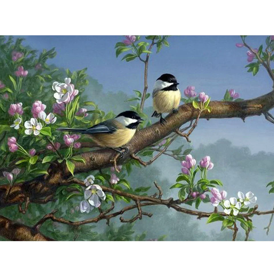 

Алмазная 5D живопись своими руками, животные, птица, цветок, вышивка крестиком, полная Алмазная вышивка, искусственная мозаика