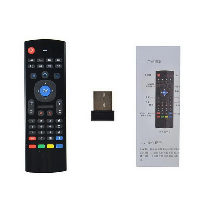 MX3 voice Air Mouse T3 Google IR Smart Remote Control 2 4G RF Беспроводная клавиатура для Android Linux Mac OS Gyro