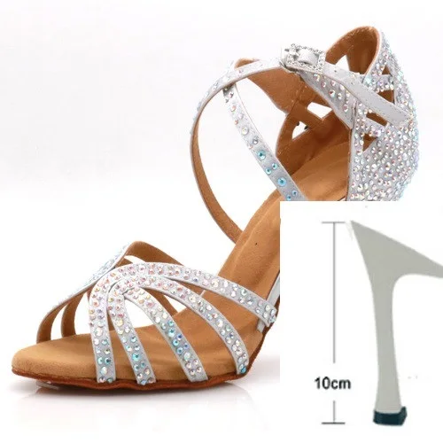 

TYY shoes Latin dance shoes female Latin Salsa girl casual shoes silver bronze skin shoes