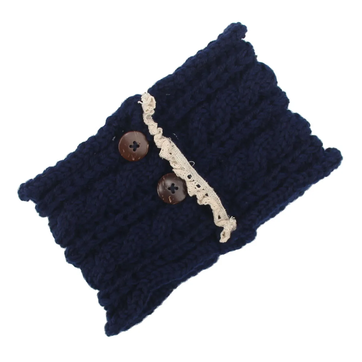 Половина скидки зимняя теплая Ушная вязаная головная повязка тюрбан для Вязание