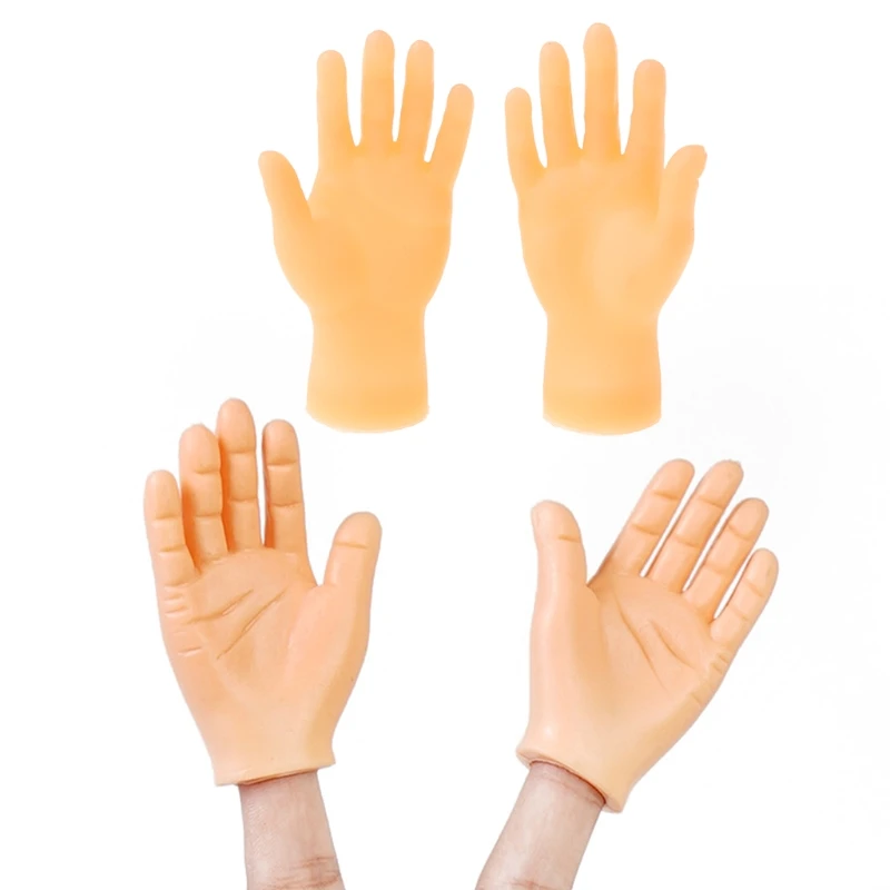 

97BC Funny Mini Hands Creative Finger Fidget Toys Small Hand Tease the Cat Pet Toy Gag Joke Kids Adults Toy