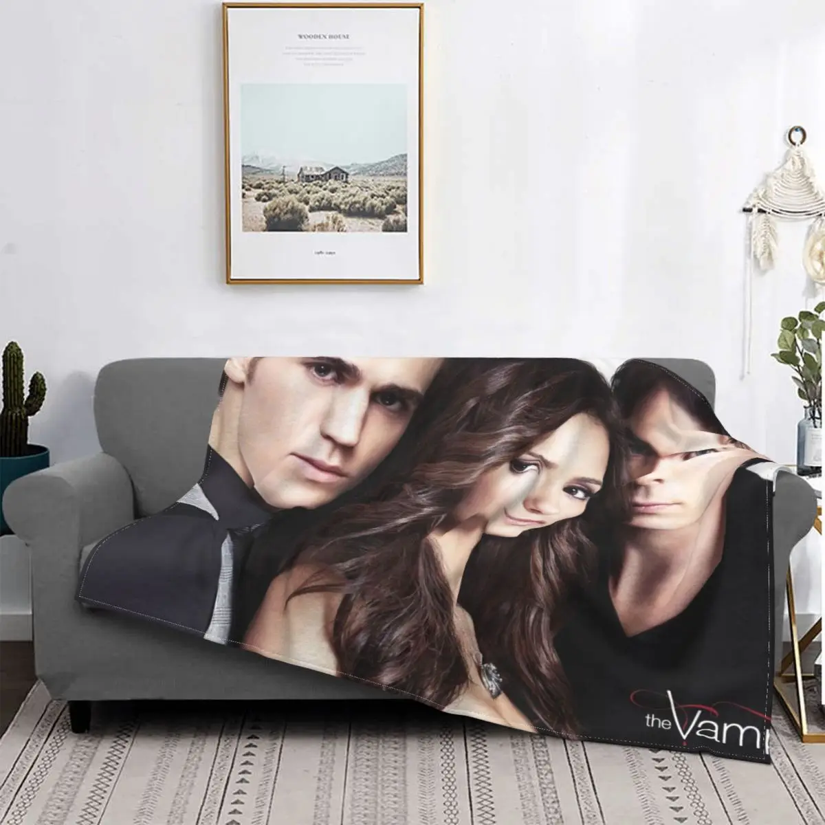 

The Vampire Diaries Carpet Living Room Flocking Textile A Hot Bed Blanket Bed Covers Luxury Blanket Blanket Flannel Blanket