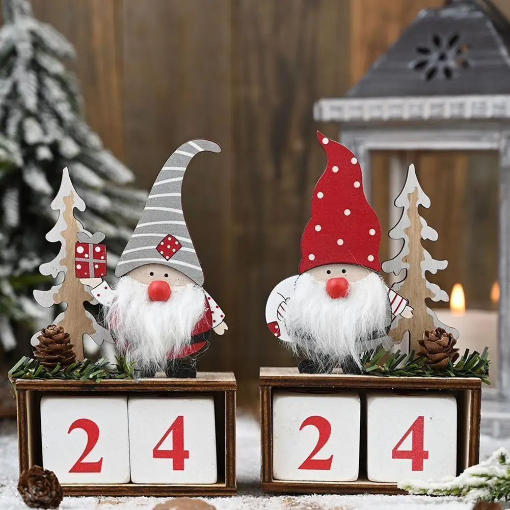 

Wooden Christmas Advent Calendar Merry Christmas Decorations For Home Noel Xmas 2022 New Year Gifts Santa Claus Ornament P9Z6
