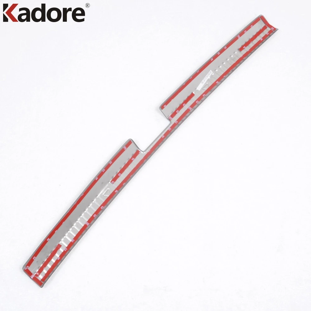 Внутренняя защитная накладка на бампер из нержавеющей стали для Skoda Octavia 2014 2015 2016