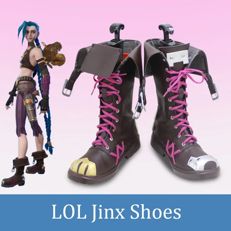 

COSMART Игра LOL Jinx Arcane сапоги для косплея Битва за два города унисекс новый любой размер на заказ