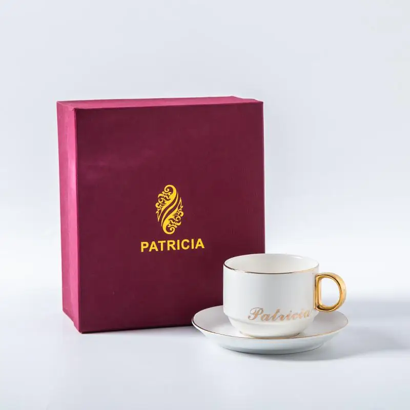 Европейская элегантная кофейные чашки блюдца наборы дома Керамика английский