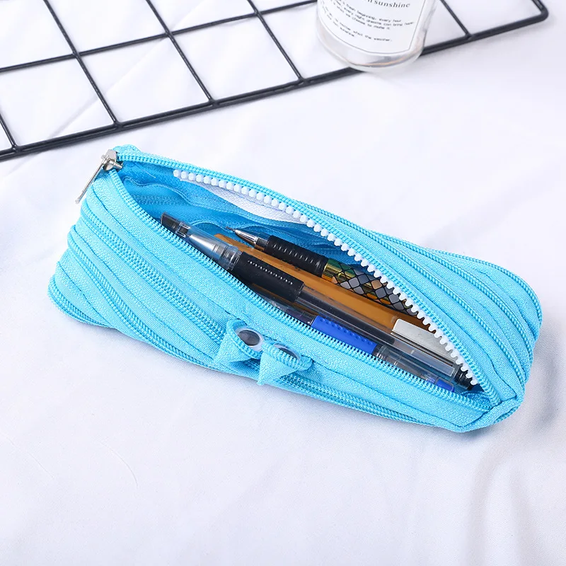 

New student creative lovely zipper pencil bag large capacity simple zipper Pencil bag