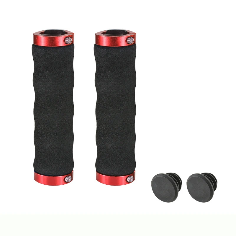 red-less 1 Пара BMX MTB руль для шоссейного велосипеда, мягкие губки для велосипедного руля, ручки для горного велосипеда, детали для велосипеда - Цвет: red-less