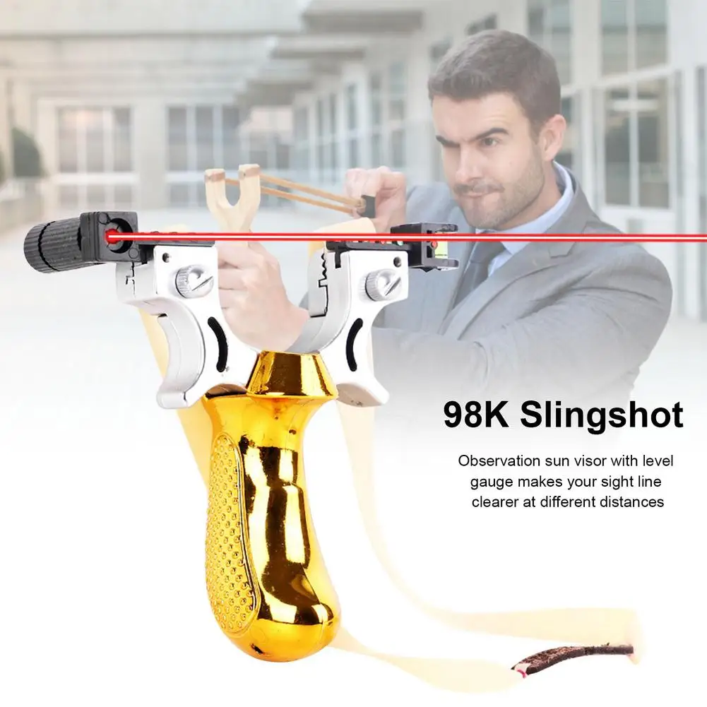 

Рогатка c резиновой лентой быстрая установка широко используемый идеальный лазер 98K Рогатка для стрельбы с высокой яркостью для начинающих